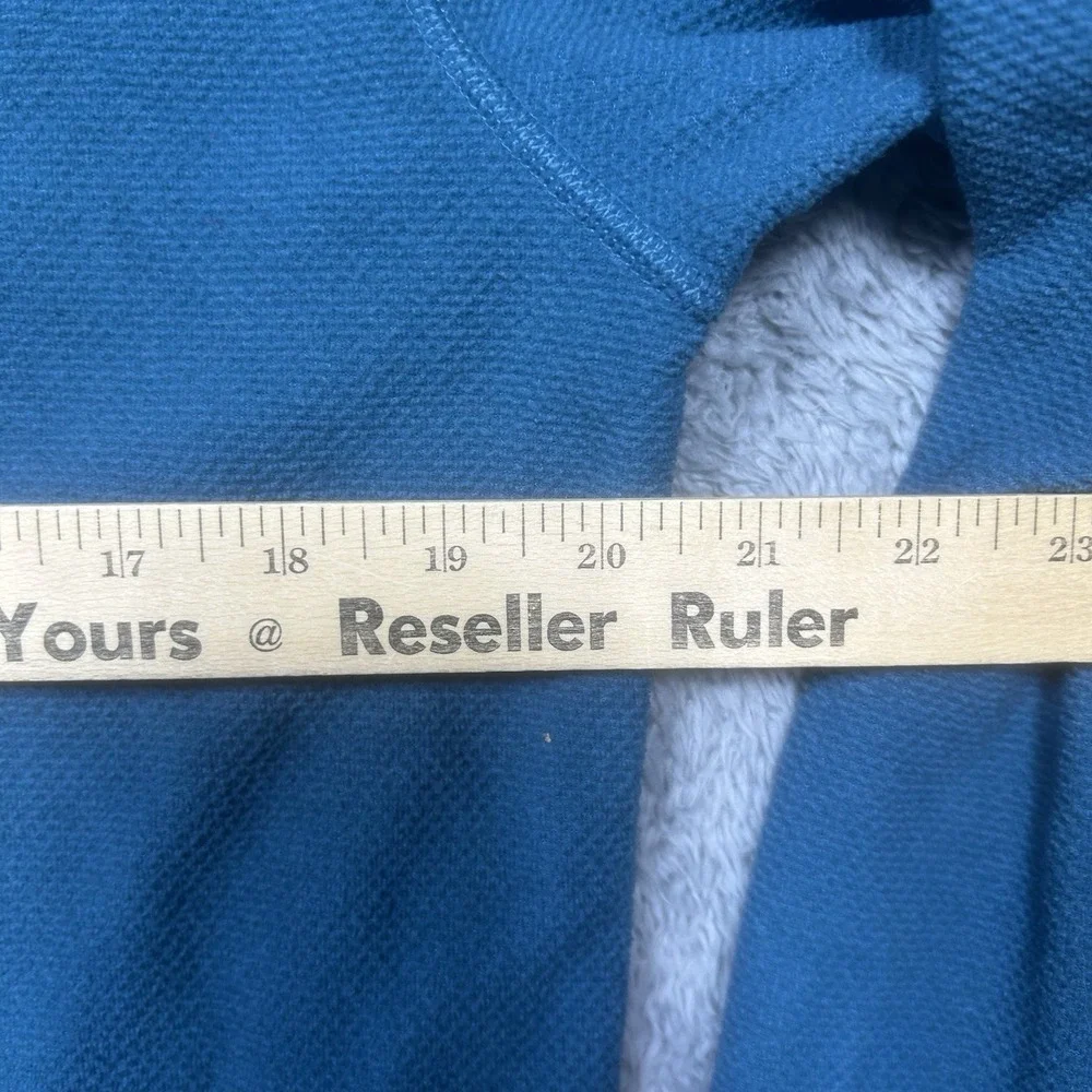 The North Face Sweater Mens M Teal Textured Cap‎ Rock Fleece 1/4 Zip Pullover